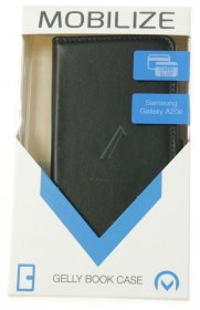 Mobilize Leather Bag Gsm - 25191 Classic Gelly Wallet Book Case Samsung Galaxy A20e Black