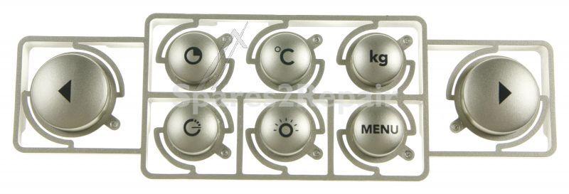 Atag Switch Set - 88029629 Button Strip Control Silver