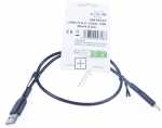 Compatible Usb connector - Usb-c Charging And Synchronizing Cable 3a Black 0 5m