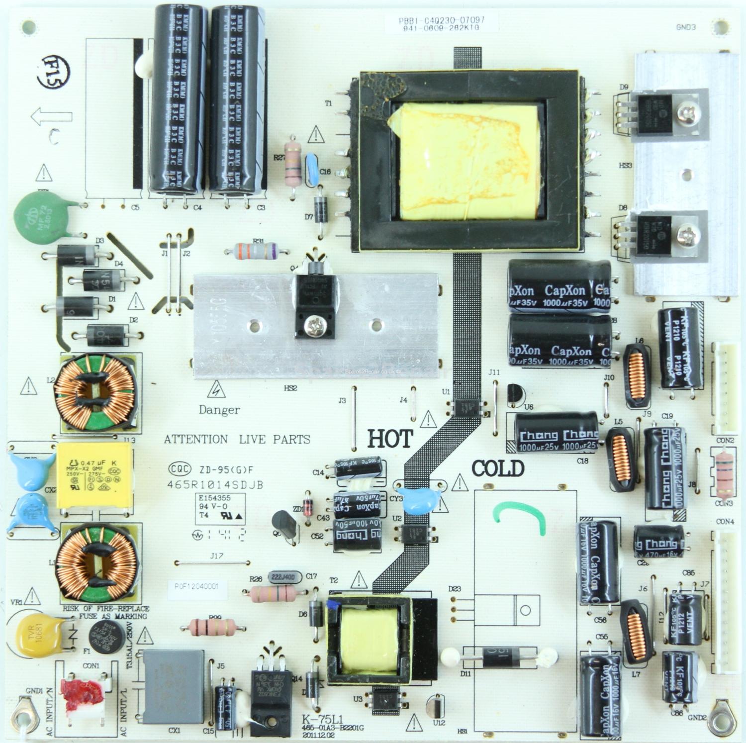 Furrion FEHS32L1D - PSU - 465-01A3-B2201G - 465R1014SDJB - P0F12040001 - 941-0609-262KTG