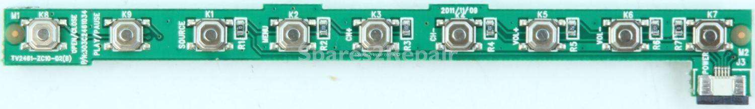 Logik L22FED12 - Buttons - TV2461-ZC10-02(B) - 303C2461034 (Without Plastic)