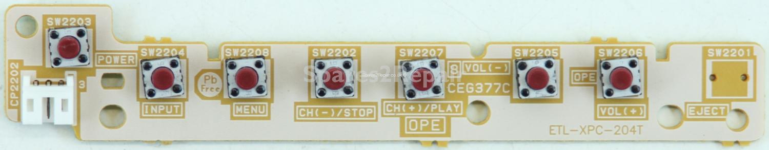 Murphy TV26RN20DA - Buttons - CEG377C - ETL-XPC-204T