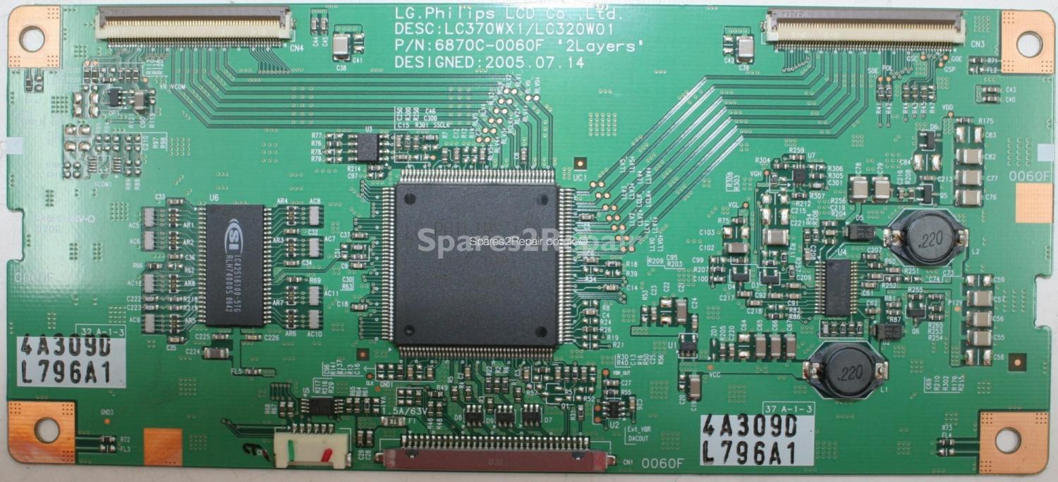 Philips 32PFL7562D - T-Con - 6870C-0060F - 6871L- 0796A - LC370WX1/LC320W01