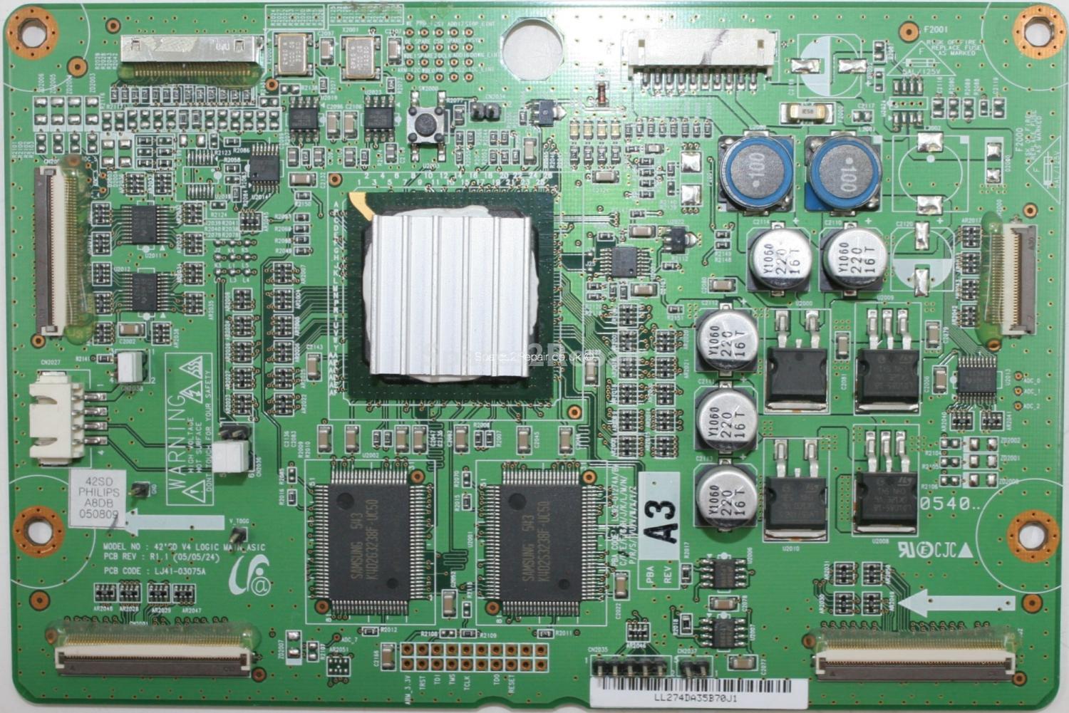 Philips 42PF7320/10 - LVDS - LJ92-01274D A3 - LJ41-03075A - R1.1 - 42SD V4 LOGIC MAIN_ASIC