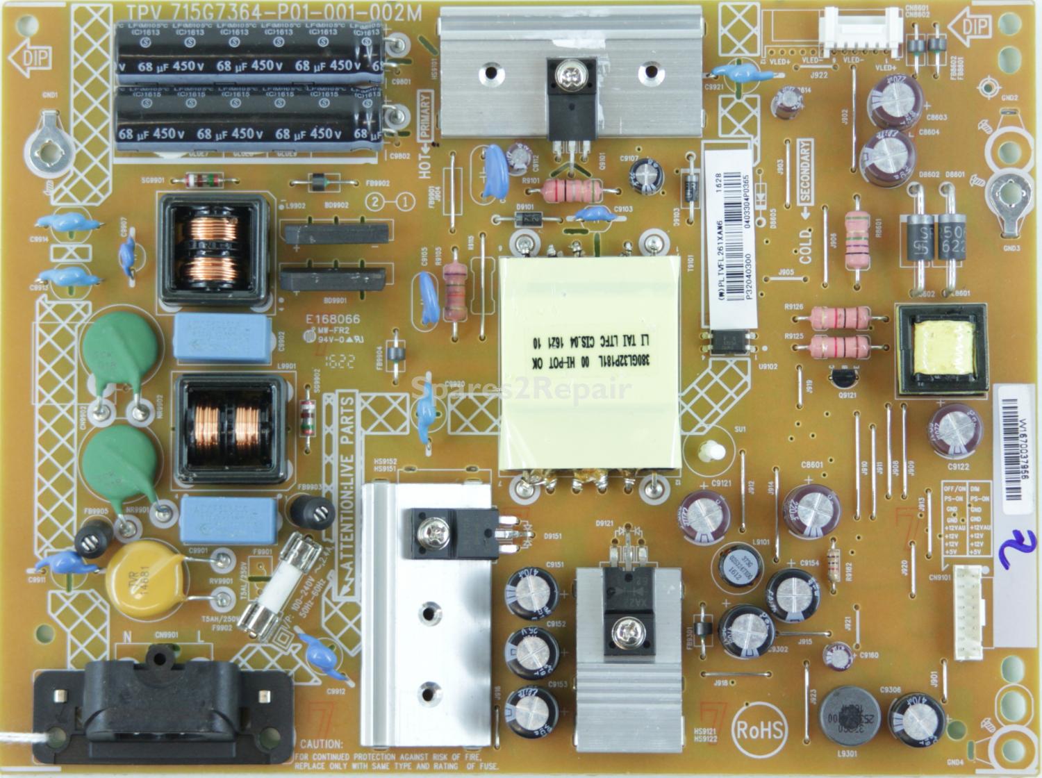 Philips 32PFS6401/12 - PSU - 715G7364-P01-001-002M - PLTVFL261XAN6