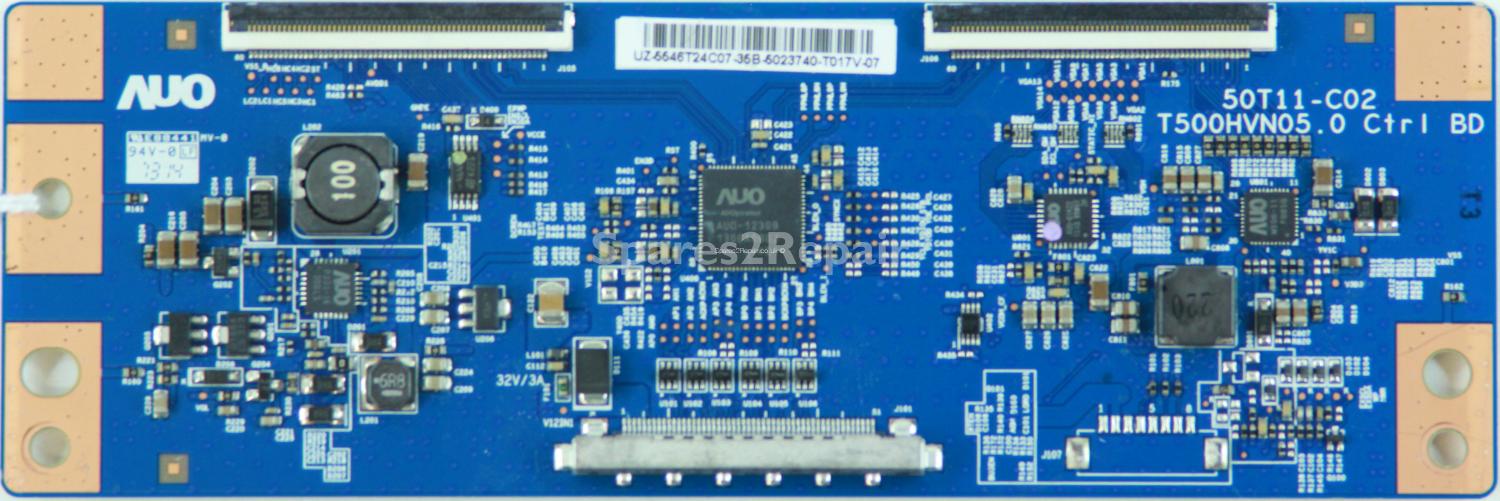 Samsung UE46F5300AK - T-Con - 55.46T24.C07 - 50T11-C02 - T500HVN05.0 Ctrl BD