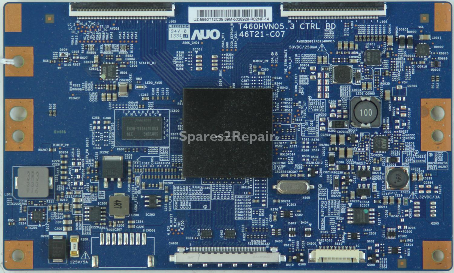 Samsung UE50F6400AK - T-Con - 55.50T12.C05 - 46T21-C07 - T460HVN05.3 CTRL BD