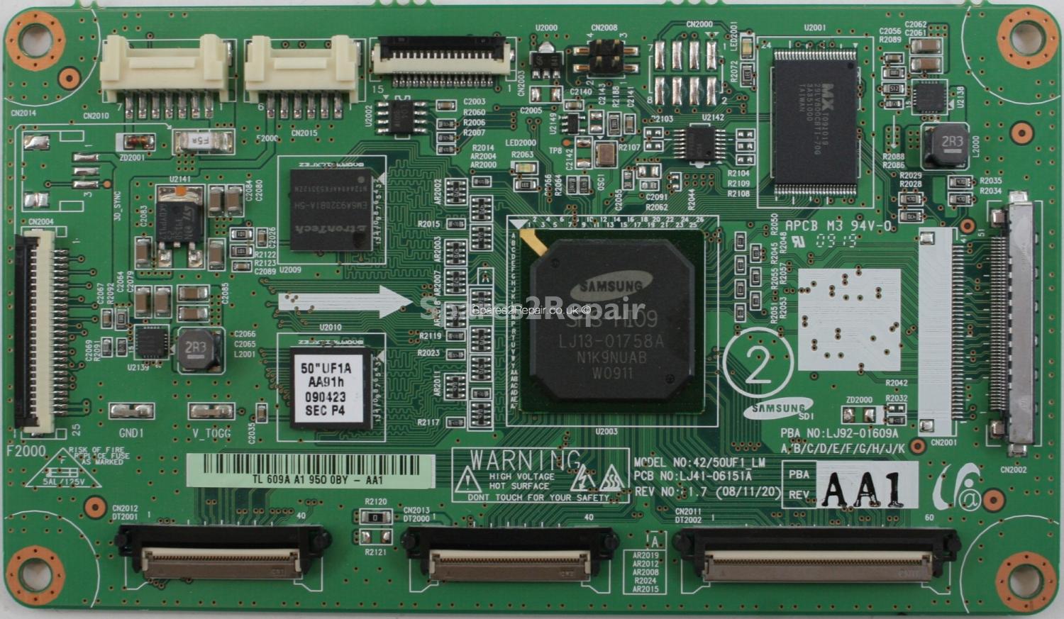 Samsung PS-50C430A1D - LVDS - LJ41-06151A - R1.7 - LJ92-01609A A1 - 42/50UF1_LM