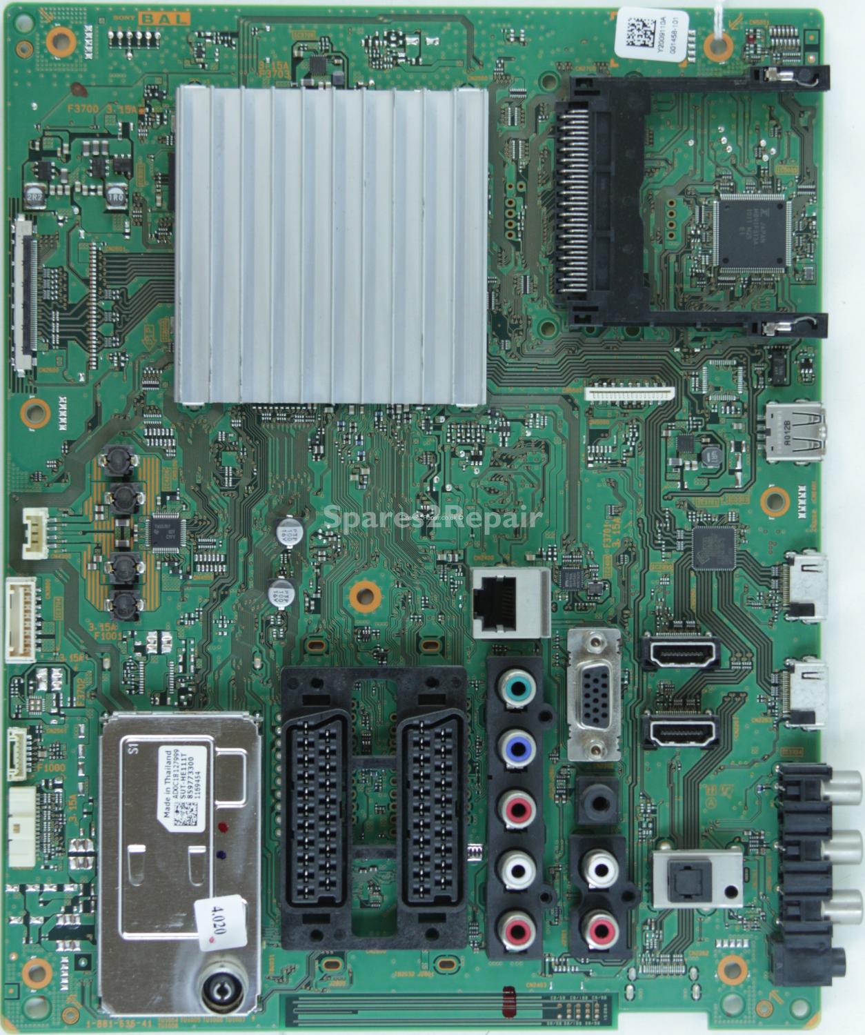 Sony KDL-40HX803 - Main AV - Y2009110A - 1-881-636-41