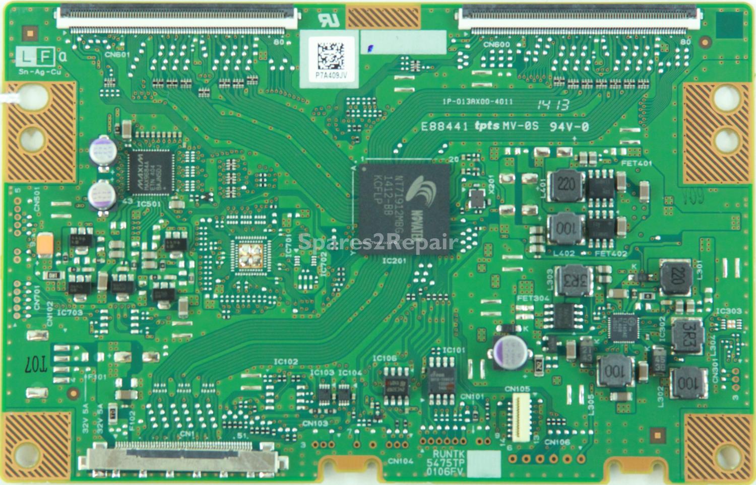 Sony KDL-70W850B - T-Con - RUNTK5475TP - RUNTK0106FV - 1P-013AX00-4011