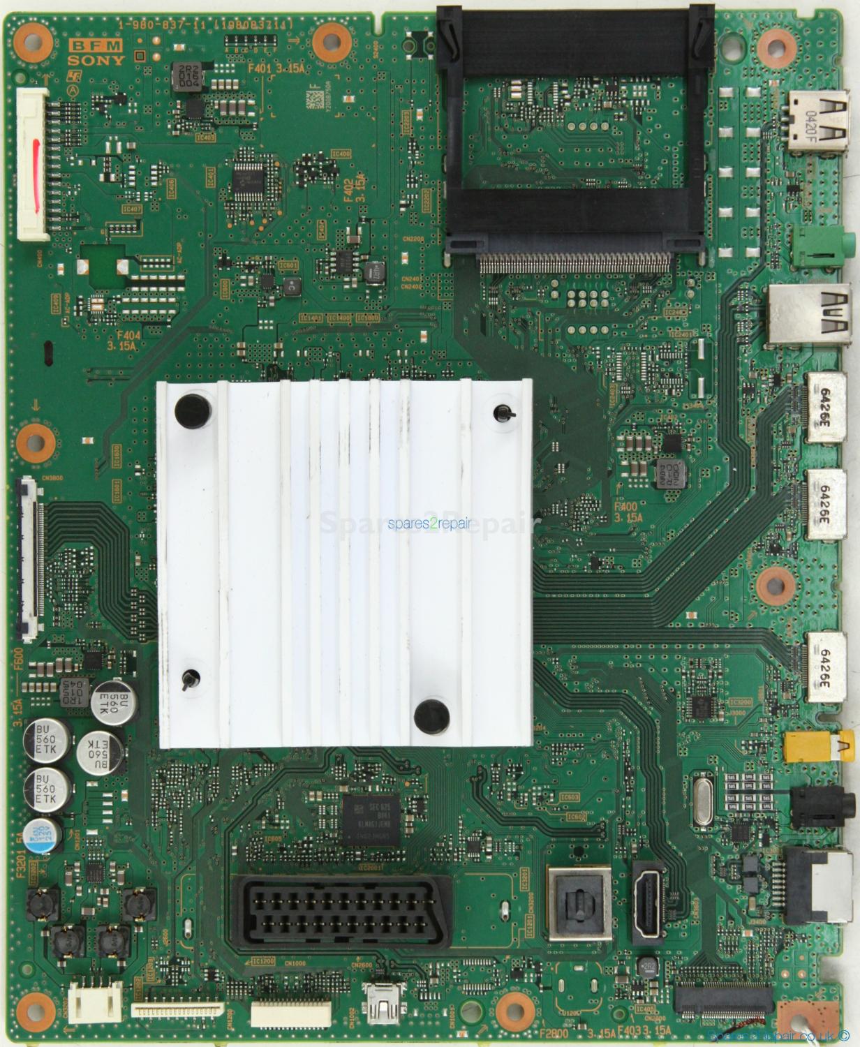 Sony KD-55XD7005 - Main AV - Y200B750A - 1-980-837-11 - 198083711