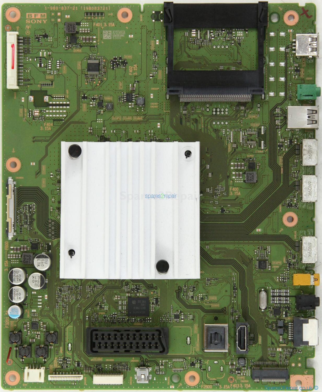 Sony KD-49XD7005 - Main AV - A2123493A - 1-980-837-21 - 198083721
