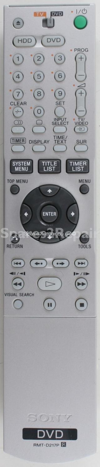 Sony RMT-D217P Remote Control (Original)