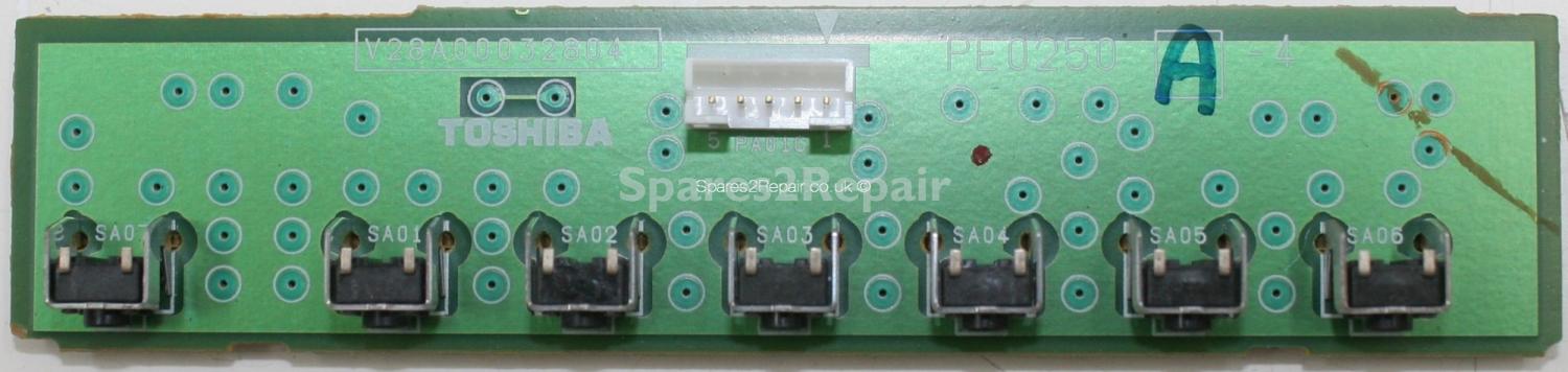 Toshiba 37C3030D - Buttons - PE0250 A-4 - V28A00032804