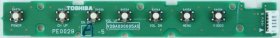 Toshiba 32WL66P - Buttons - PE0029 A-5 - V28A000005A5 - V28A000041A0 - R-1786 (Without Plastic)