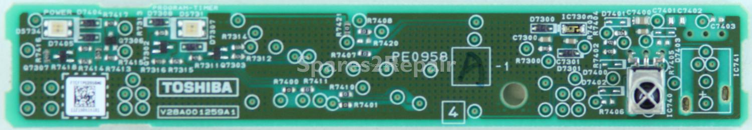 Toshiba 37RL853 - IR- PE0958 A-1 - V28A001259A1
