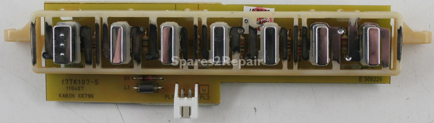 Toshiba 20W330DB - Buttons - 17TK107-5 - 110407 - KABIN XX790