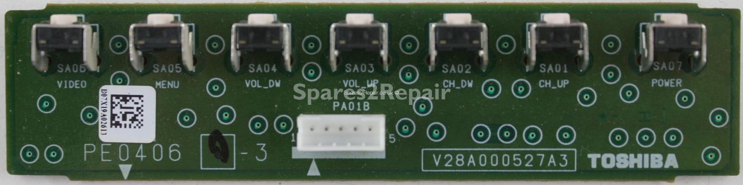 Toshiba 46XF355D - Buttons - PE0406 A-3 - V28A000527A3
