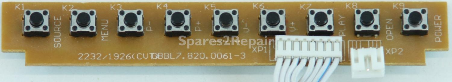 UMC X19/16A-GB-TCD-UK - Buttons - GBBL7.820.0061-3 - 2232/1926(CVT)